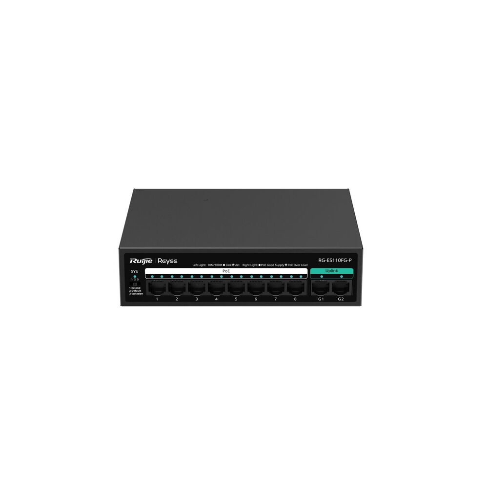 Ruijie RG-ES110FG-P 10 Port Gigabit PoE Switch