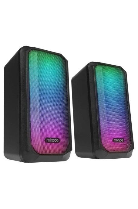 Mikado MD-356 2.0 RGB 2x5W Usb Hoparlör