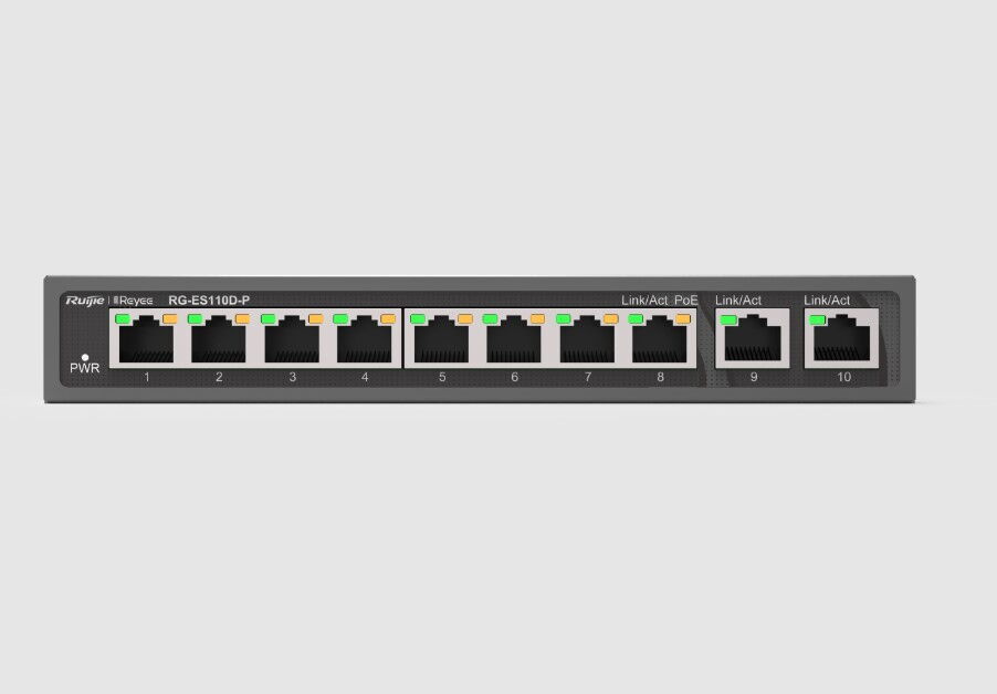 Ruijie Reyee RG-ES110D-P 8 Port Gigabit PoE Switch