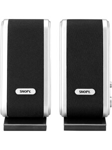 Snopy SN-820 2.0 Siyah Gümüş İnce Usb Speaker #4