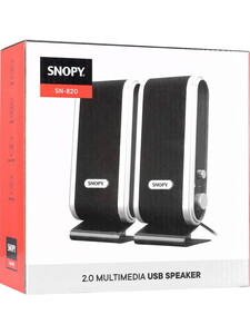 Snopy SN-820 2.0 Siyah Gümüş İnce Usb Speaker #5